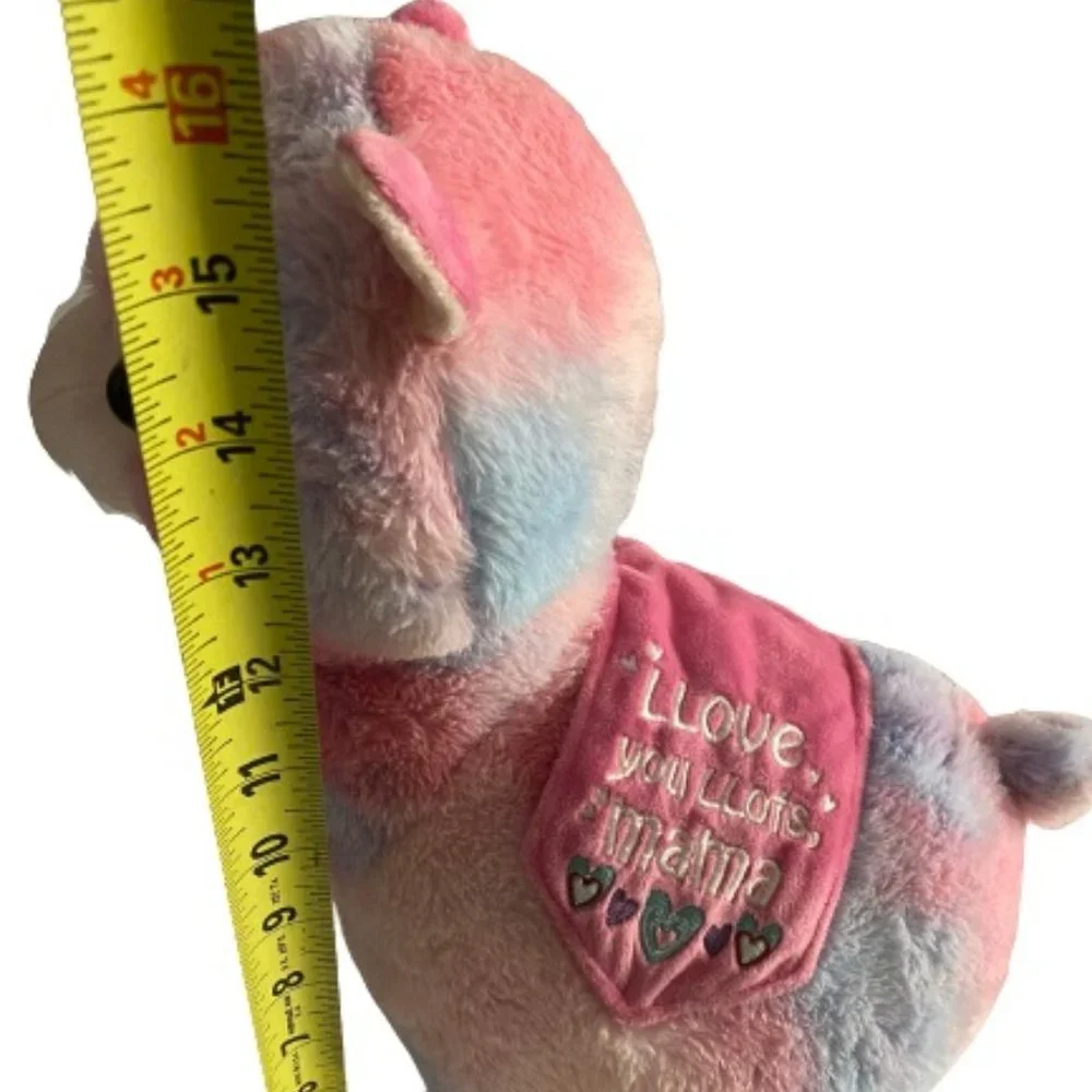 RAINBOW LLAMA ALPACA EMPROIDERED HEARTS “LLOVE YOU LLOTS MAMA
